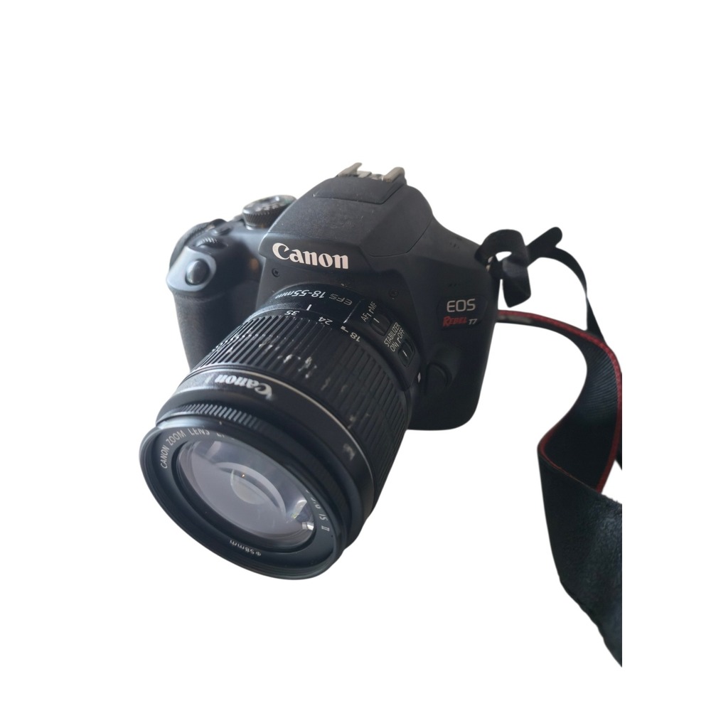 Canon EOS Rebel T7 DSLR Camera with EF-S 18-55mm IS II Lens Black - Picture 2 of 6